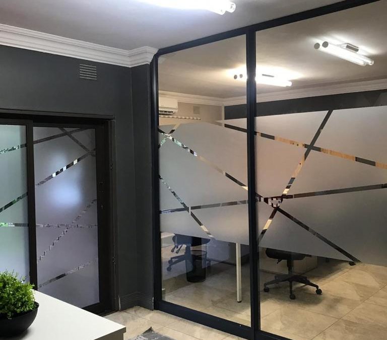 Glass Partitioning and Drywalling in Office