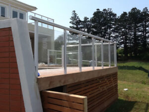 Choosing the right aluminium balustrades - Glass balustrades installed on a balcony in Durban.